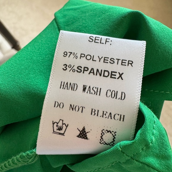 V-Neck Solid Ruffle Detail Midi Dress - Picture 8 of 8